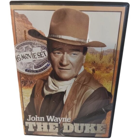 DVD Movie John Wayne The Duke 2 Disc 16 Movie Set In Black And White - Picture 1 of 4